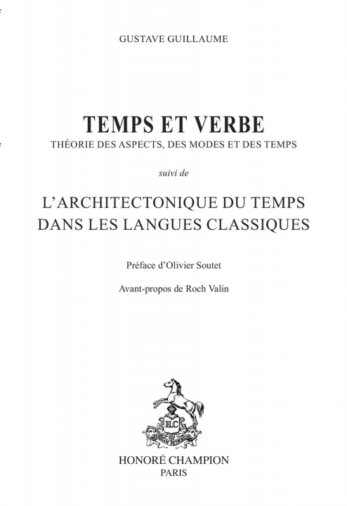 Knjiga TEMPS ET VERBE.(1993) GUILLAUME