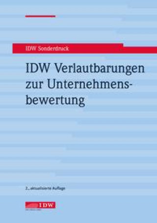 Knjiga IDW Verlautbarungen zur Unternehmensbewertung 