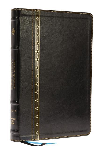 Carte NRSVCE, Great Quotes Catholic Bible, Leathersoft, Black, Comfort Print 