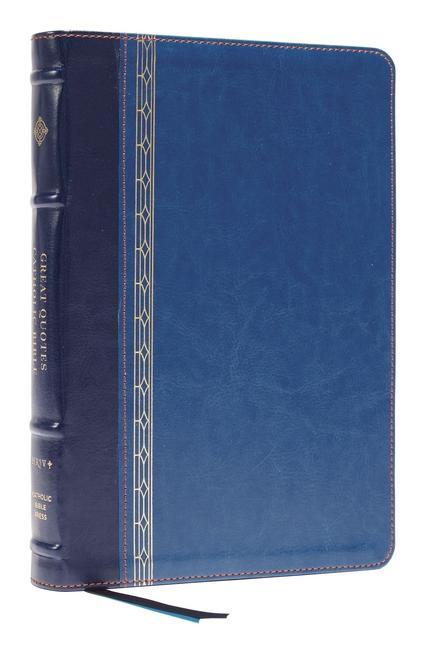 Carte NRSVCE, Great Quotes Catholic Bible, Leathersoft, Blue, Comfort Print 