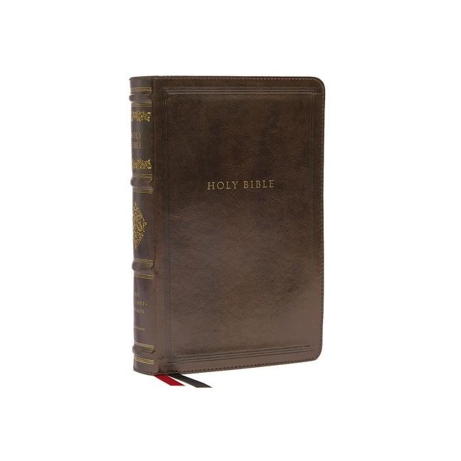 Kniha NKJV, Personal Size Reference Bible, Sovereign Collection, Leathersoft, Brown, Red Letter, Comfort Print 