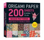 Papírenské zboží Origami Paper 200 sheets Washi Patterns 6 Tuttle Publishing