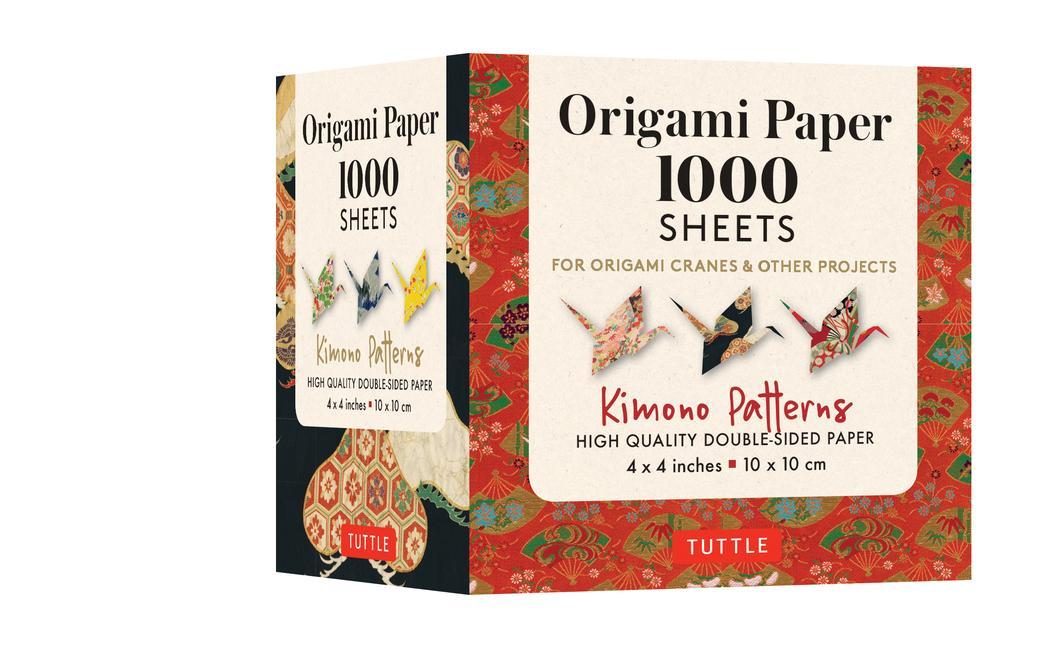 Calendar / Agendă Origami Paper 1,000 sheets Kimono Patterns 4" (10 cm) 