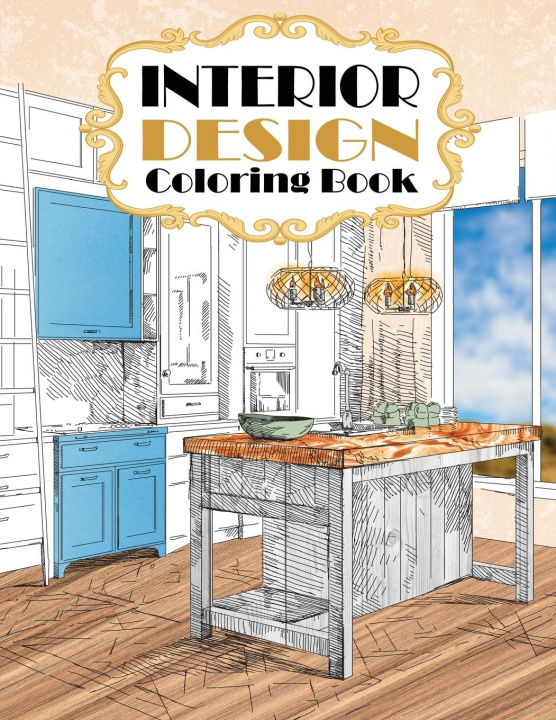 Kniha Interior Design Coloring Book 