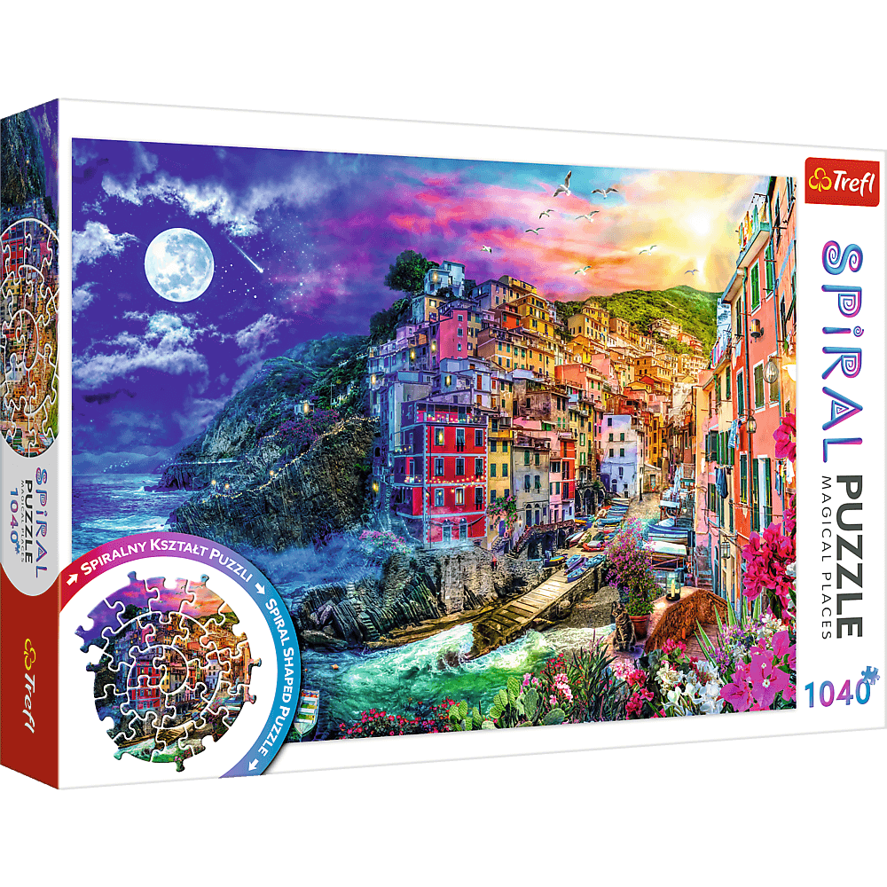 Hra/Hračka Spiral puzzle Kouzelný záliv, Cinque Terre 1040 dílků 
