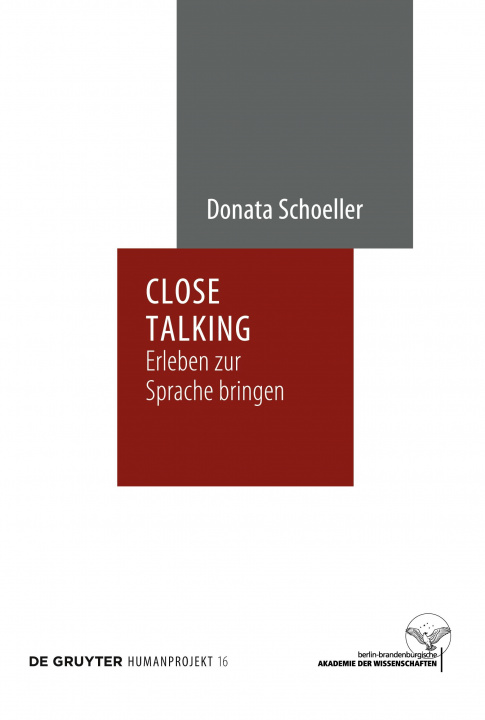 Knjiga Close Talking Donata Schoeller