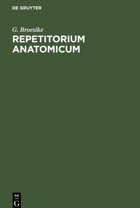 Carte Repetitorium Anatomicum 