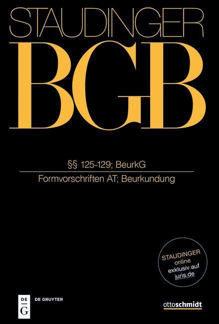 Kniha Staudingers Kommentar BGB §§ 125-129 ((Formvorschriften AT; Beurkundung) Sebastian Herrler