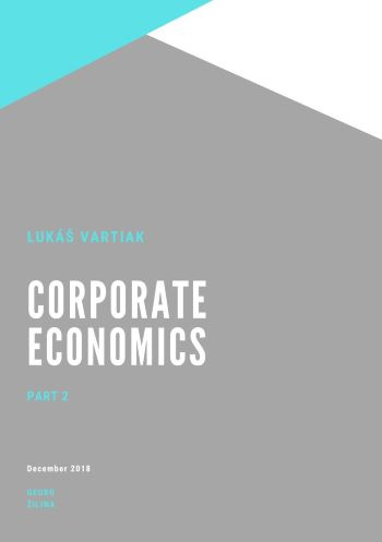 Könyv Corporate Economics Part 2 Lukáš Vartiak