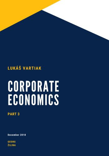 Könyv Corporate Economics Part 3 Lukáš Vartiak