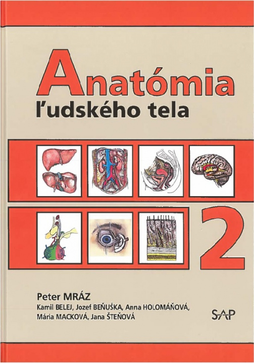 Kniha Anatómia ľudského tela 2, 4. vydanie Mráz Peter