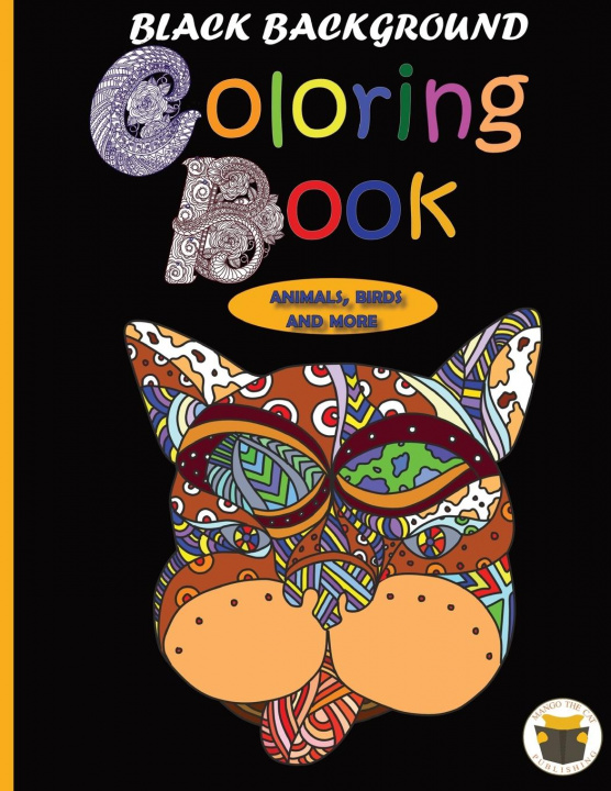 Könyv Black Background Coloring Book 