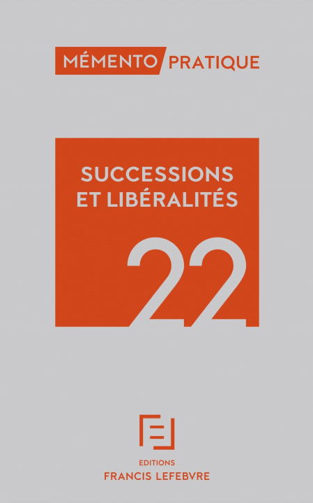 Carte Mémento Successions Libéralités 2022 