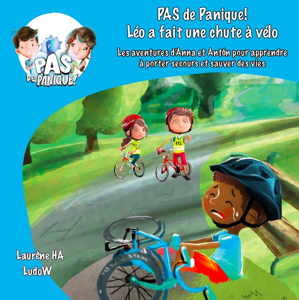 Kniha PAS de Panique Léo a fait une chute à vélo LAURENEHA