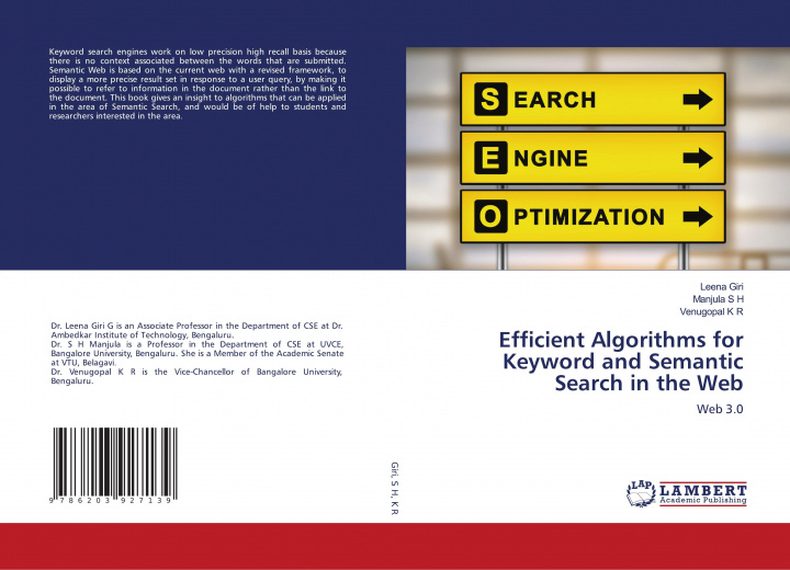 Knjiga Efficient Algorithms for Keyword and Semantic Search in the Web Manjula S H