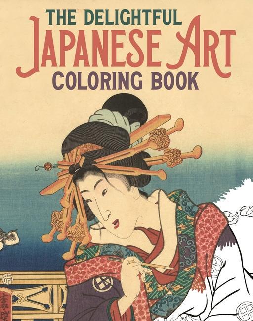 Książka The Delightful Japanese Art Coloring Book Katsushika Hokusai