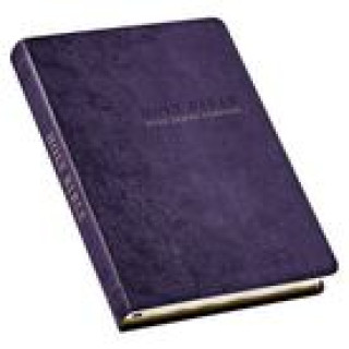 Книга KJV Holy Bible, Thinline Large Print Faux Leather Red Letter Edition - Thumb Index & Ribbon Marker, King James Version, Purple Floral 