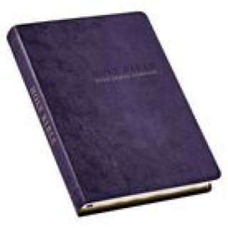 Książka KJV Holy Bible, Thinline Large Print Faux Leather Red Letter Edition - Thumb Index & Ribbon Marker, King James Version, Purple Floral 