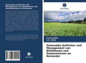 Boek Saisonales Auftreten und Management von Blattläusen und Samenmücken an Koriander V. S. Malik