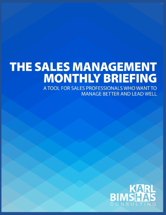 Knjiga Sales Management Monthly Briefing Bimshas Karl Bimshas