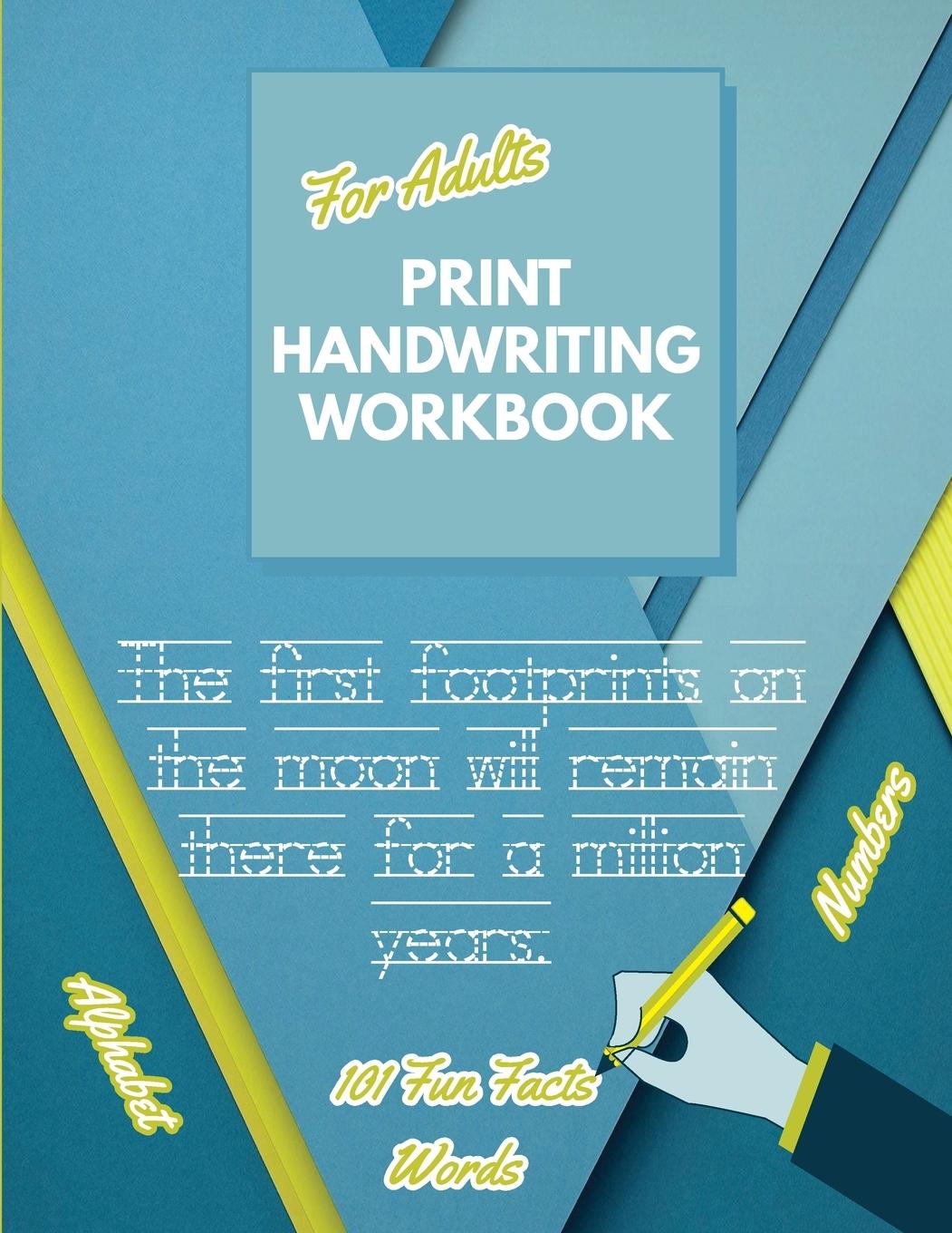 Carte Print Handwriting Workbook for Adults 