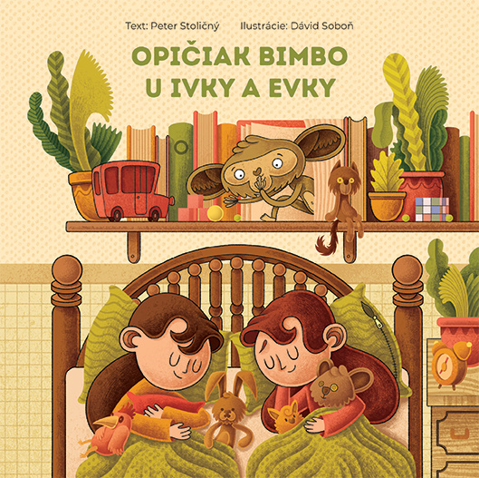 Kniha Opičiak Bimbo u Ivky a Evky Peter Stoličný