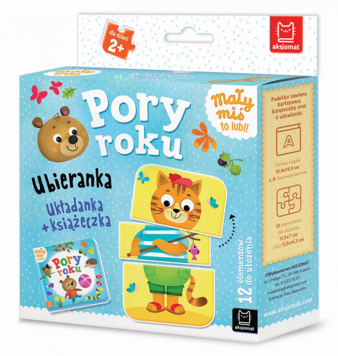 Libro Pory roku. Ubieranka. Układanka + książeczka. Mały miś to lubi! Opracowanie zbiorowe