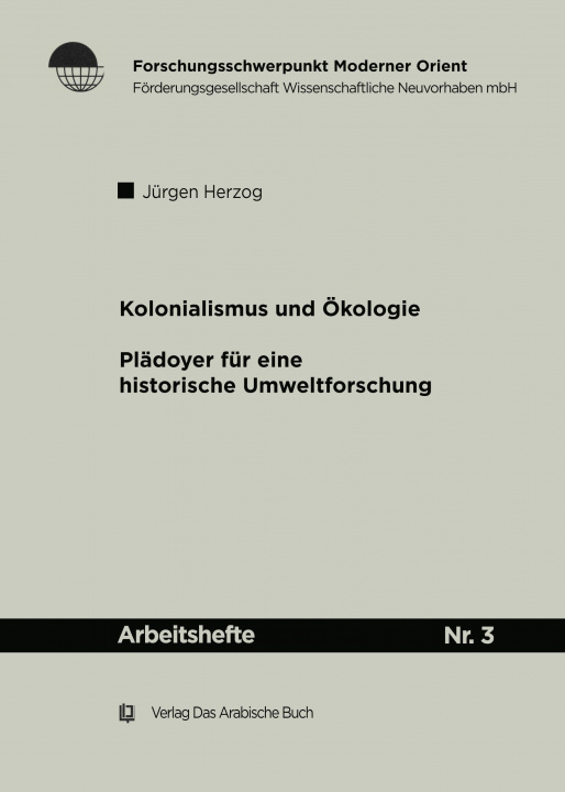 Kniha Kolonialismus und Ökologie 