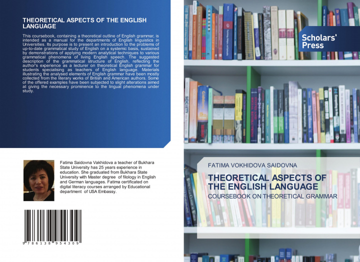 Knjiga Theoretical Aspects of the English Language FATIMA VOKHIDOVA SAIDOVNA