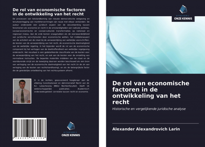 Könyv De rol van economische factoren in de ontwikkeling van het recht 