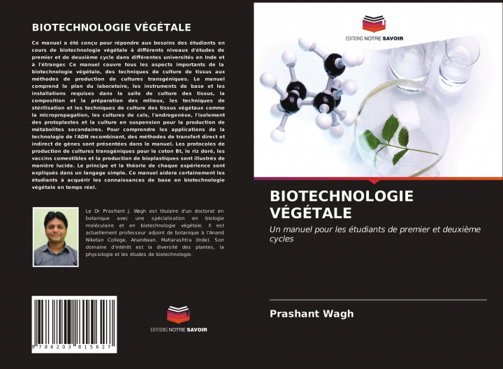 Knjiga BIOTECHNOLOGIE VÉGÉTALE Prashant Wagh