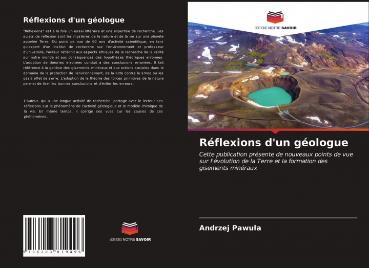 Knjiga Réflexions d'un géologue Andrzej Pawula