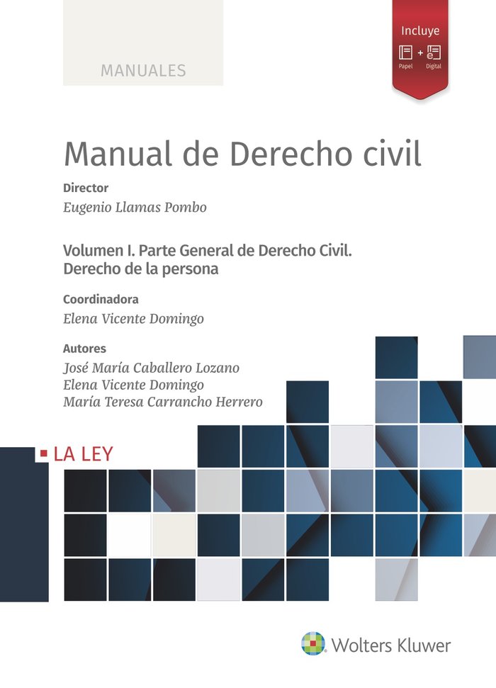 Carte MANUEL DE DERECHO CIVIL I. PARTE GENERAL DE DERECHO CIVIL. DERECH LLAMAS POMBO