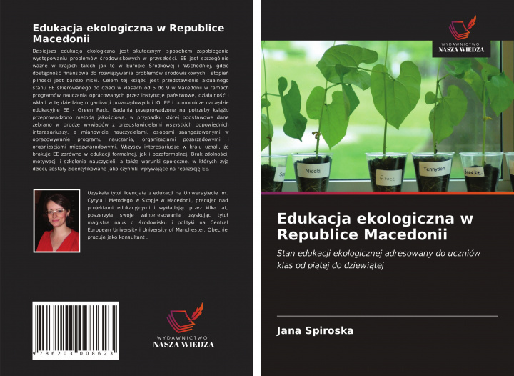 Knjiga Edukacja ekologiczna w Republice Macedonii Jana Spiroska