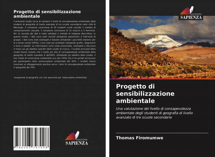 Libro Progetto di sensibilizzazione ambientale Thomas Firomumwe