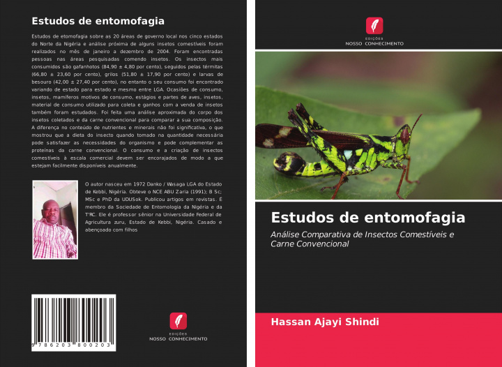 Knjiga Estudos de entomofagia Hassan Ajayi Shindi