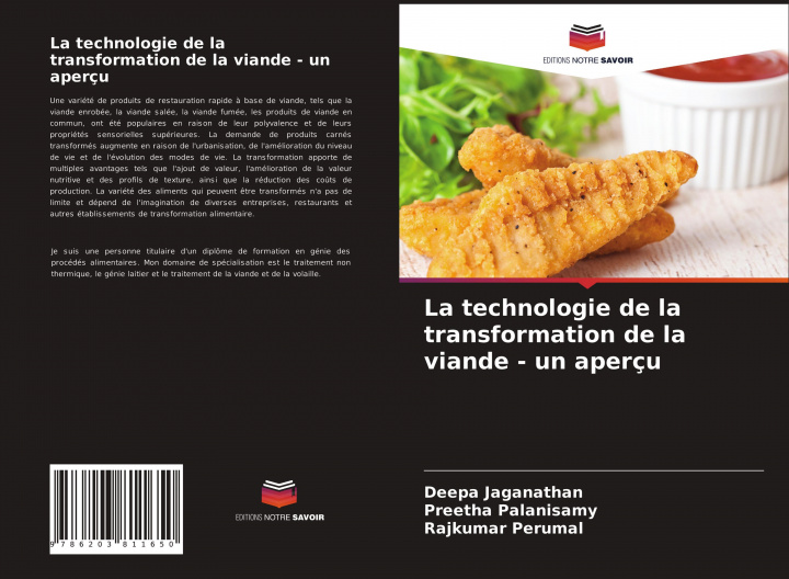 Buch La technologie de la transformation de la viande - un aperçu Preetha Palanisamy