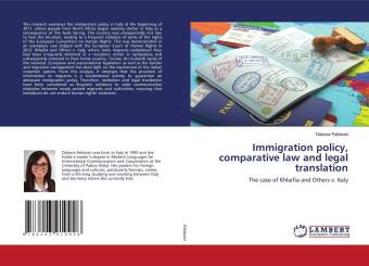 Kniha Immigration policy, comparative law and legal translation 