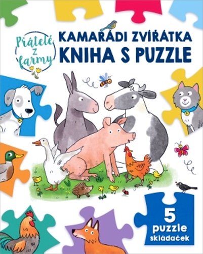 Carte Kamarádi zvířátka kniha s puzzle Sebastien Braun