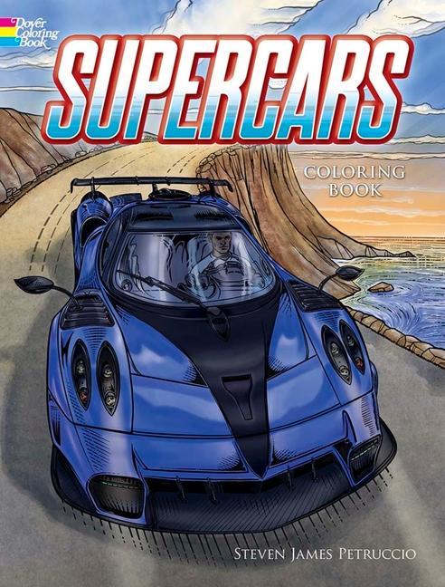 Kniha Supercars Coloring Book Steven James Petruccio