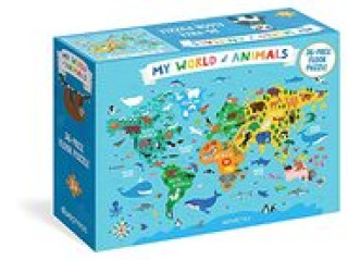 Kniha My World of Animals 36-Piece Floor Puzzle Nastja Holtfreter