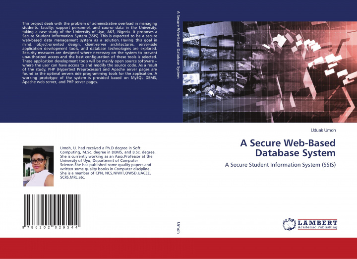 Knjiga Secure Web-Based Database System UDUAK UMOH