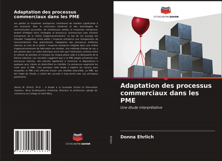 Knjiga Adaptation des processus commerciaux dans les PME DONNA EHRLICH