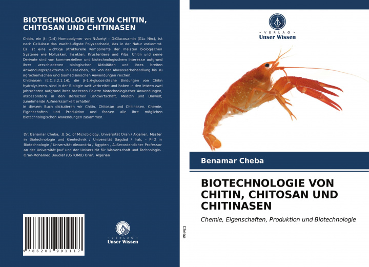 Kniha Biotechnologie Von Chitin, Chitosan Und Chitinasen BENAMAR CHEBA