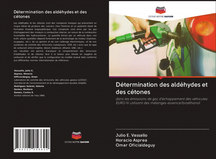 Knjiga Determination des aldehydes et des cetones Horacio Asprea