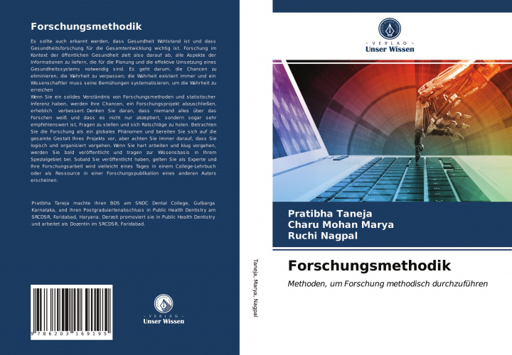 Knjiga Forschungsmethodik PRATIBHA TANEJA