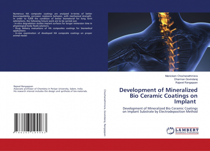 Knjiga Development of Mineralized Bio Ceramic Coatings on Implant MAN CHOZHANATHMISRA