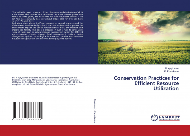 Kniha Conservation Practices for Efficient Resource Utilization R. AJAYKUMAR