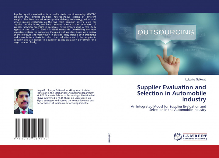Kniha Supplier Evaluation and Selection in Automobile industry LOKPRIYA GAIKWAD
