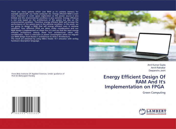 Carte Energy Efficient Design Of RAM And It's Implementation on FPGA AMIT KUMAR GUPTA